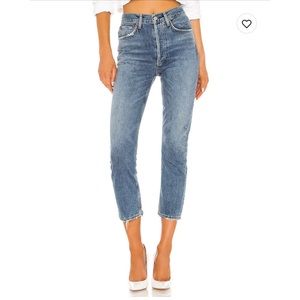 AGOLDE Riley High Rise crop